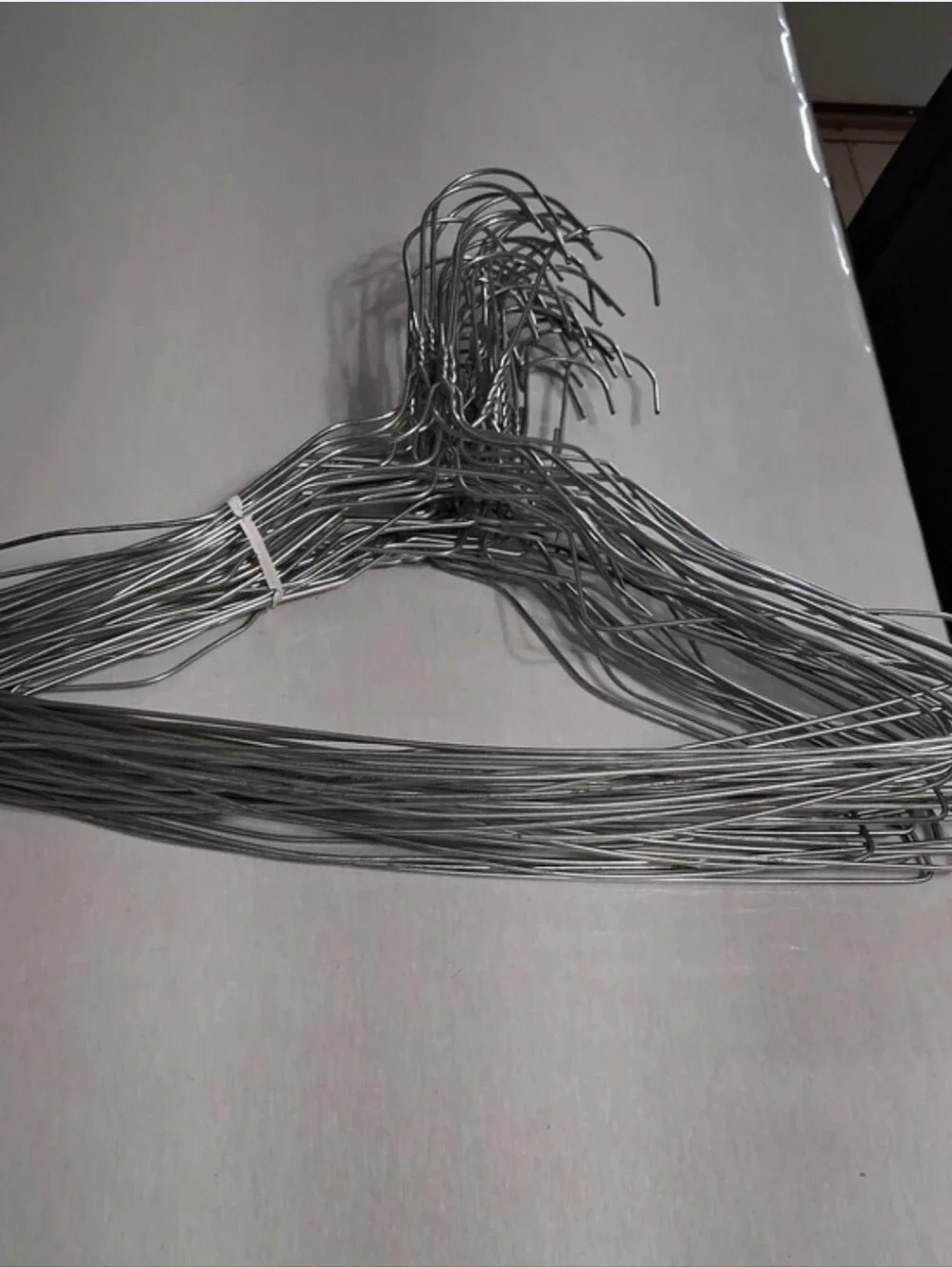36 Metal Wire Clothing Hangers - Silver Pack